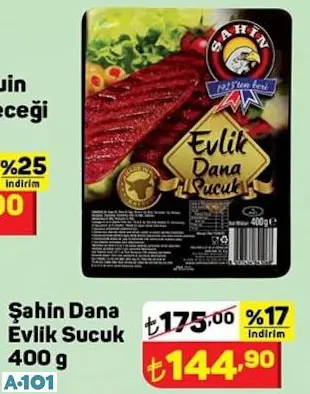 ŞAHİN DANA EVLİK SUCUK